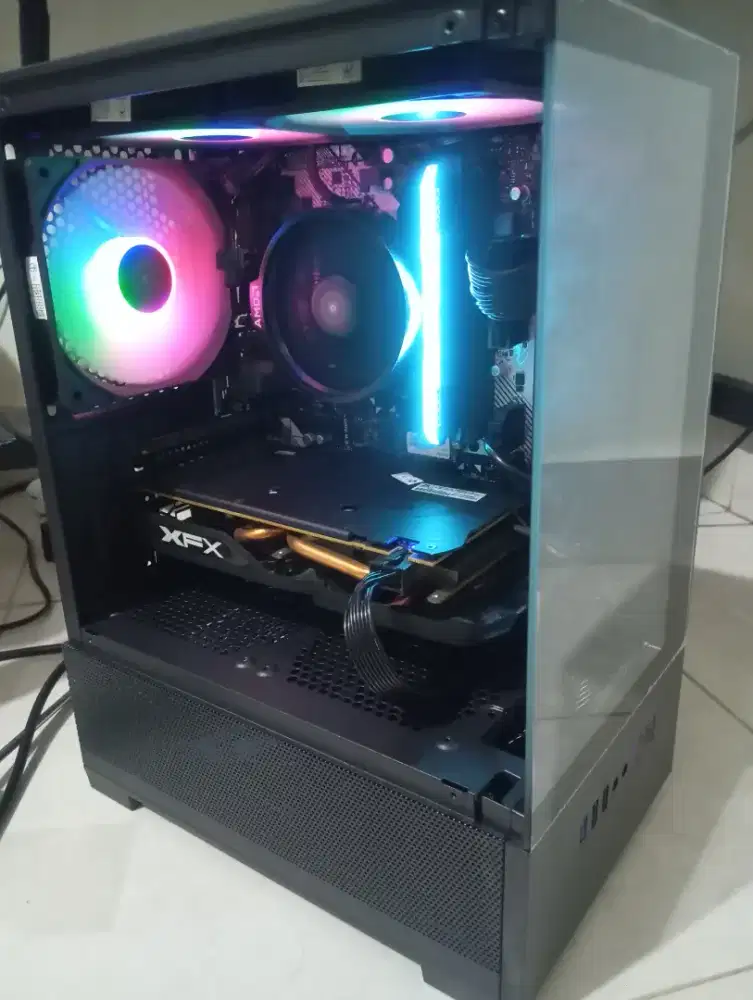PC AMD RYZEN 7 2700X VGA RX 580 8GB RAM 16GB RGB