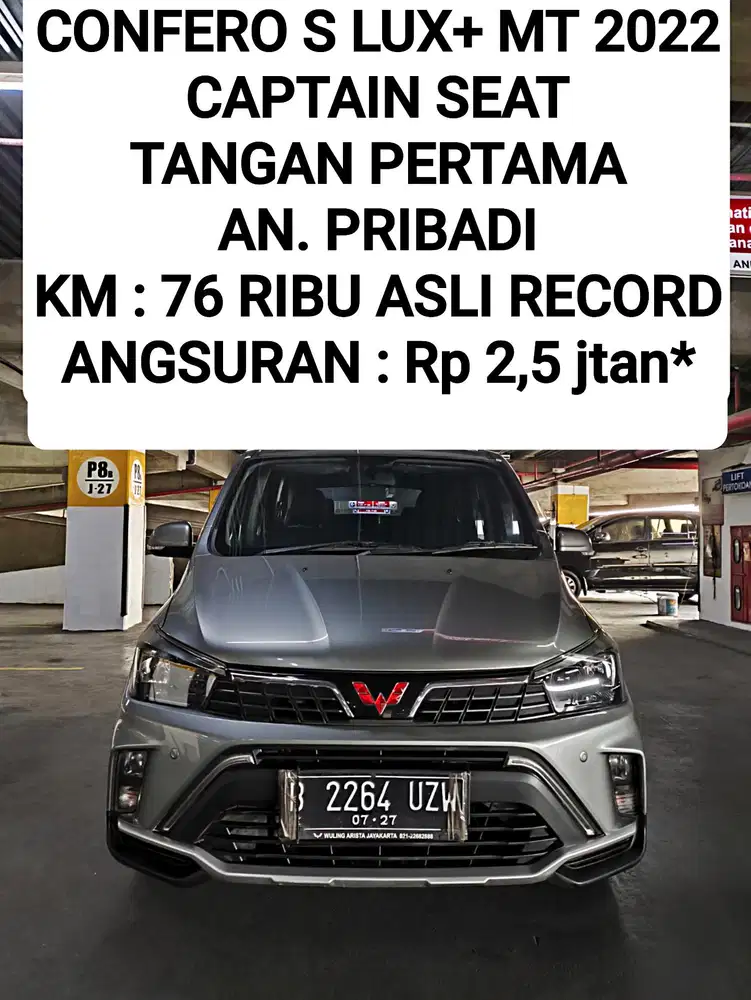 Wuling Confero S 1.5L Lux+ 2022 Bensin Captain Seat