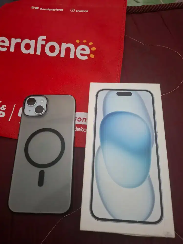 Iphone 15 plus likenew bh 100% cc 81 garansi on