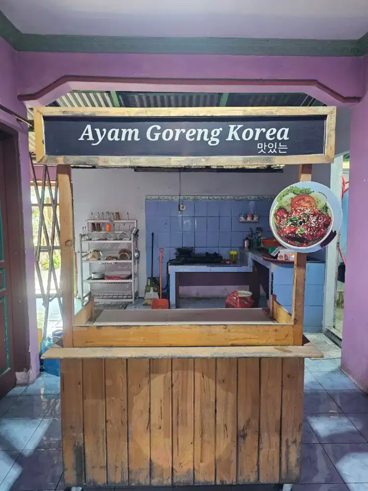 Dijual stand jualan. /bar chart /