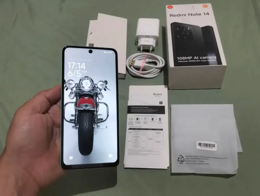 BU XIAOMI NOTE 14 RAM 8GB +4GB/ 128GB 4G 6,67in 108MP NFC 5500Mah G99