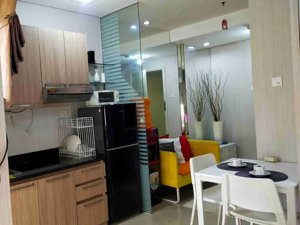 dijual murah 1br apartemen madison park full furnished lokasi mall central park