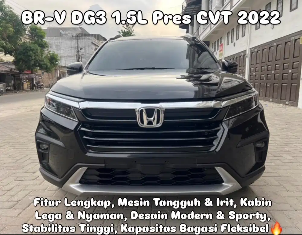 (TDP 40 JUTA!) Honda BRV DG3 1.5L Prestige CVT Hitam 2022 [BR-V]