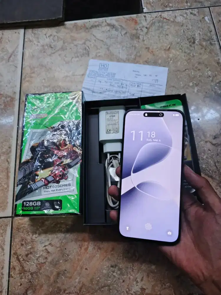 Infinix Hot 60 Pro Ram 8+8/128 Fullset