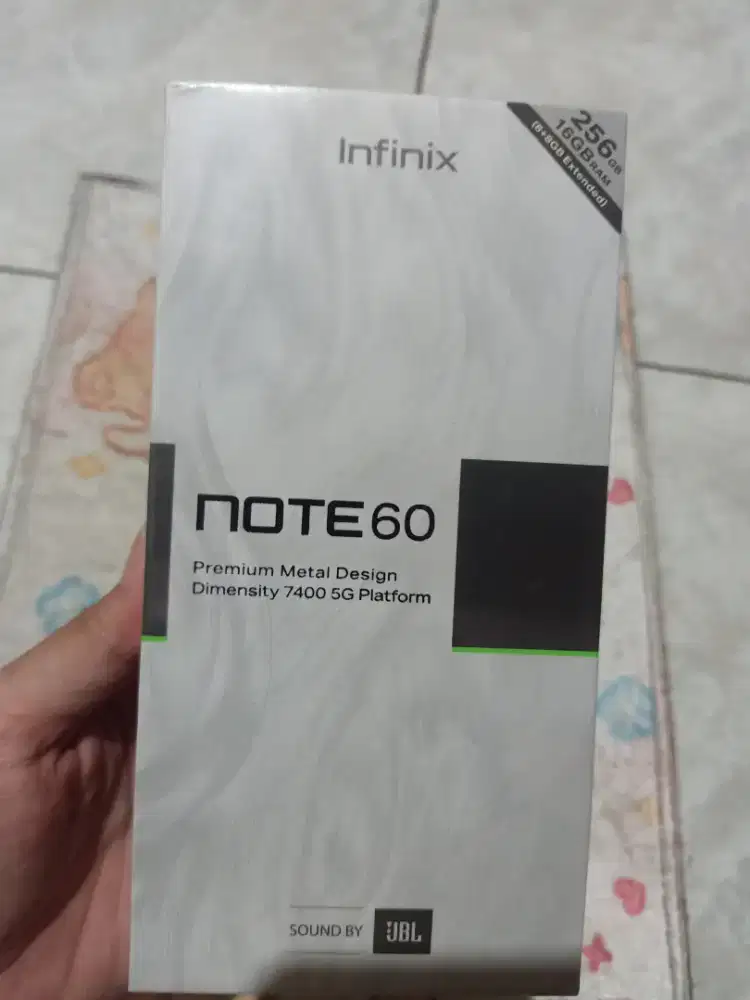 Infinix note 60 ram 8+8/256 new