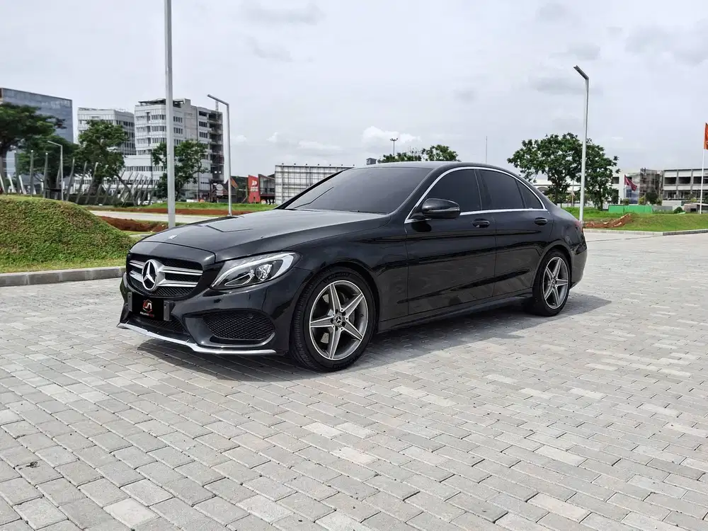MERCEDES BENZ C200 AMG 2017 HITAM METALIK 2018 KM RENDAH ANTIK 2016