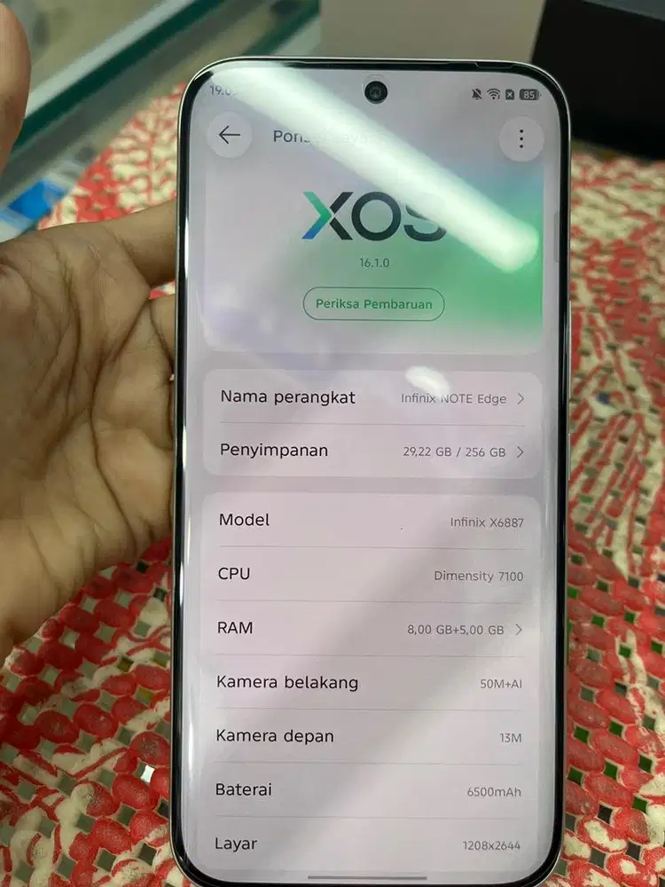 infinix note edge 8/256 second