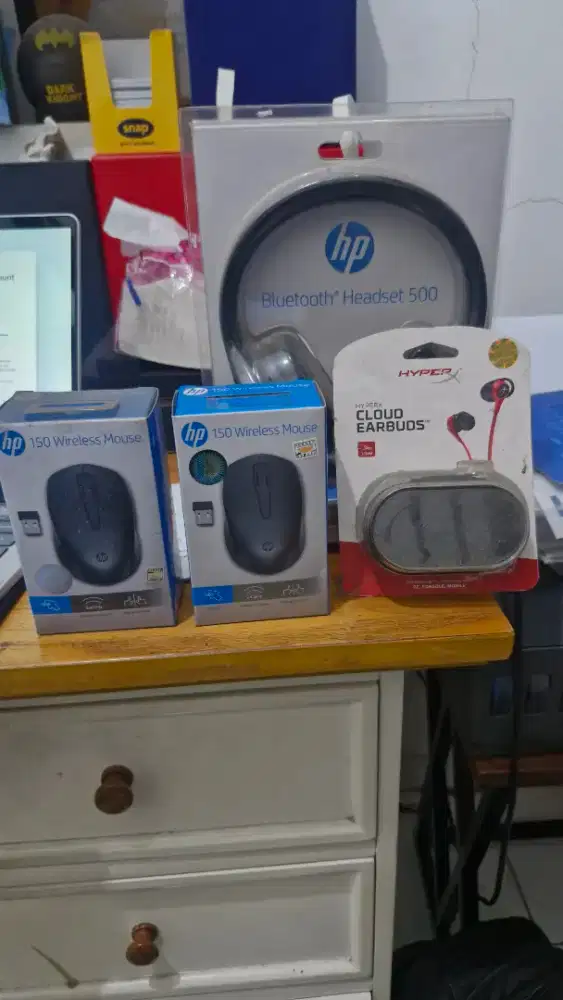 Jual Headset HP Original (1 paket 4 mouse)