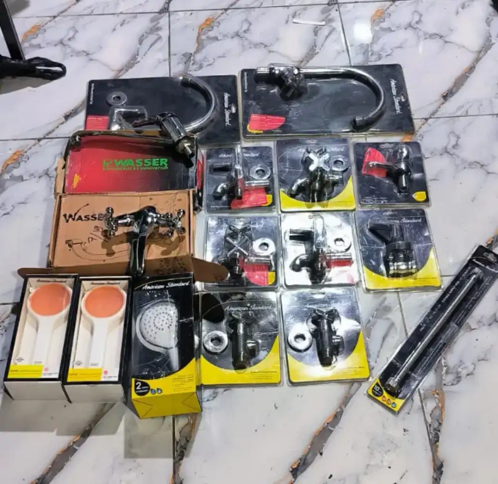 kran , shower dll ada 5 set (perset 1.8jt)