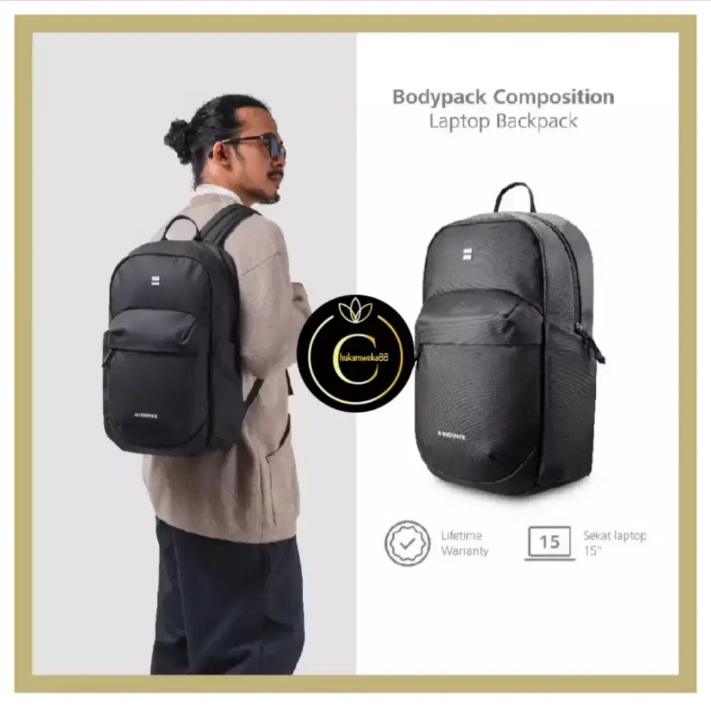 Bodypack Composition Laptop Backpack - Tas Ransel Laptop size 17