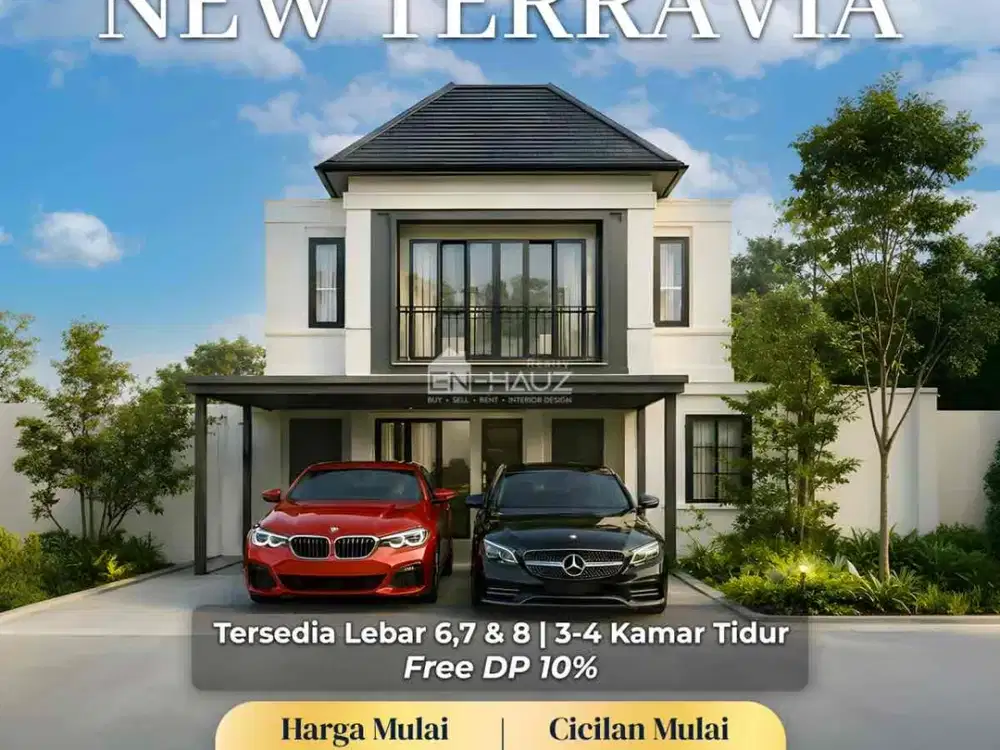 New Terravia Rumah Baru 2 Lantai Dekat Mall Eastvara