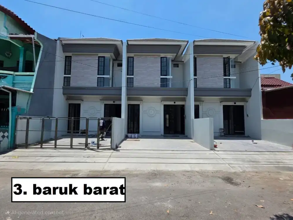 TURUN HARGA RUMAH BARUK BARAT, KEDUNG BARUK RUNGKUT SURABAYA TIMUR
