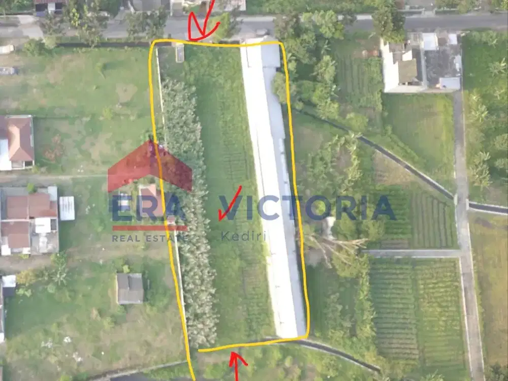 Tanah di Tosaren Kota Kediri 5 Menit dari Lapangan Blabak