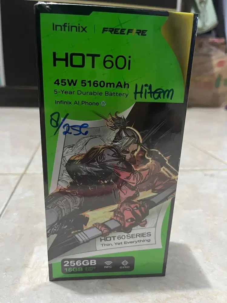Dijual Infinix Hot 60i 8/256 Black