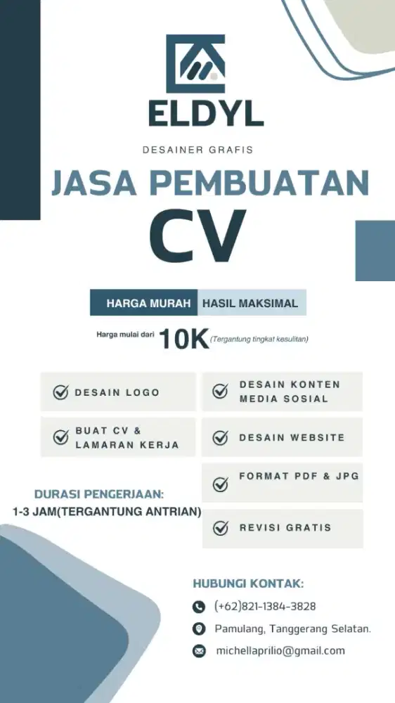 jasa buat cv & lamaran kerja serta lainnya..