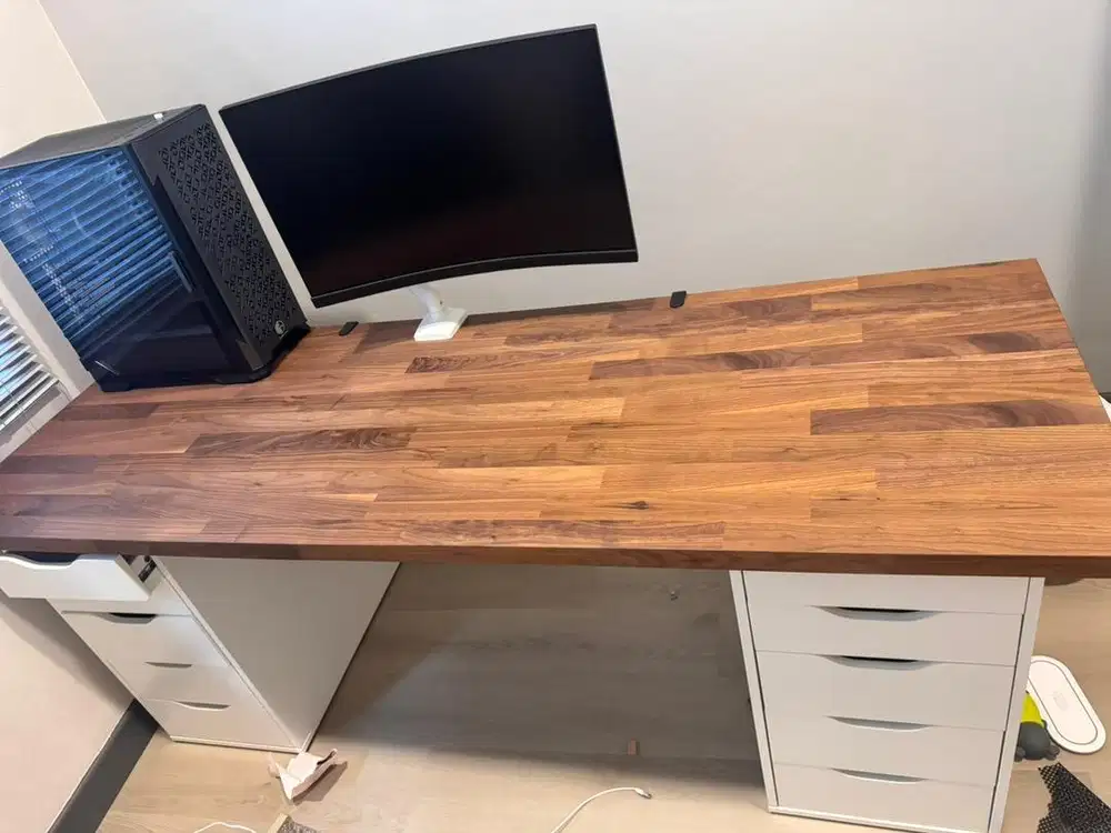 Dijual toptable kuat ikea dan 2 laci alex ikea