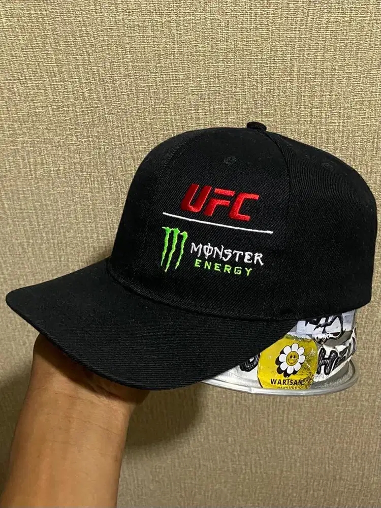 Topi Caps Cap Snapback Hat Hats UFC Authentic Original
