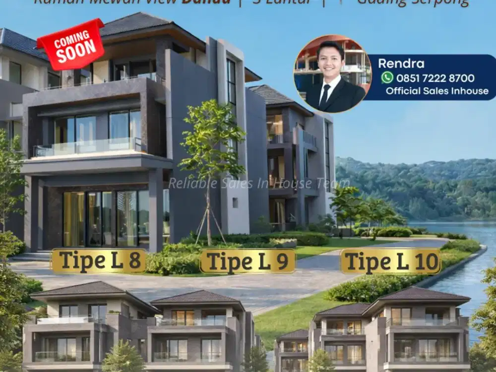 Matera Lakeside Gading Serpong Rumah Mewah 3 Lantai View Danau