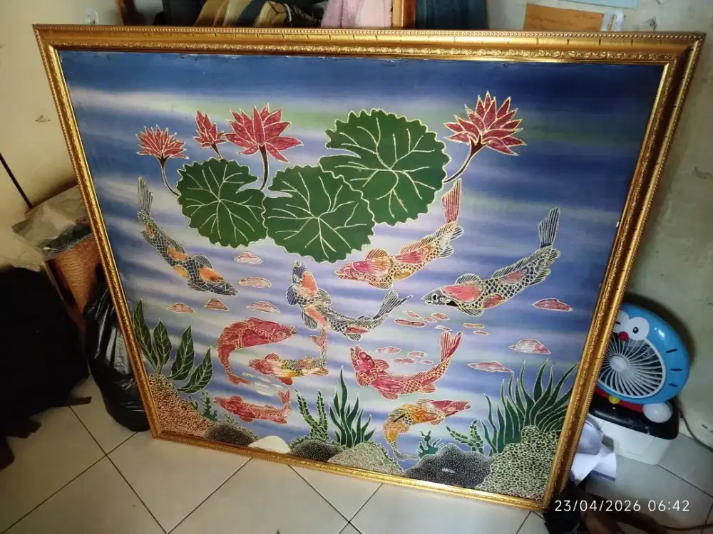 Pigura Lukisan Ikan Koi