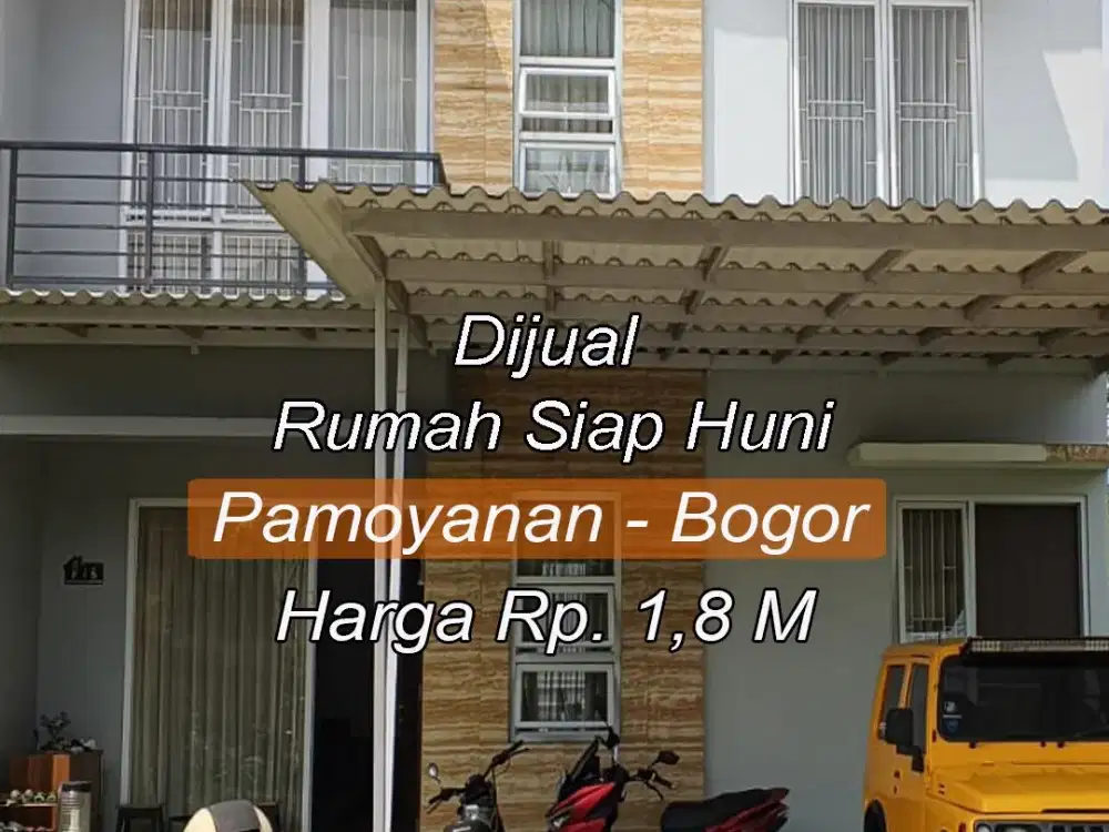 Dijual Cepat Rumah Hunian Premium di Pamoyanan TownHouse Bogor 1 Lantai 1M an.