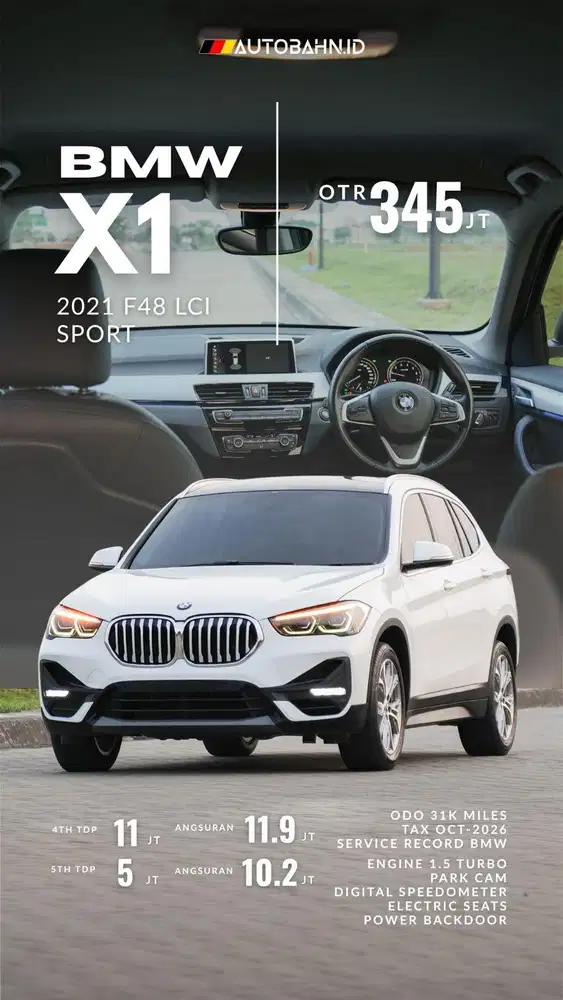 BMW X1 F48 Sport 2021 LCI Facelift White Warranty! Gla200
