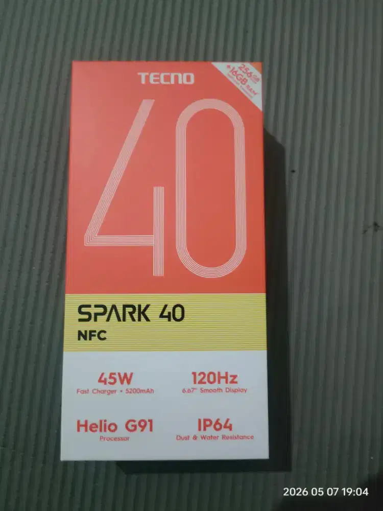 Tecno Spark 40 8/256 GB Garansi Resmi