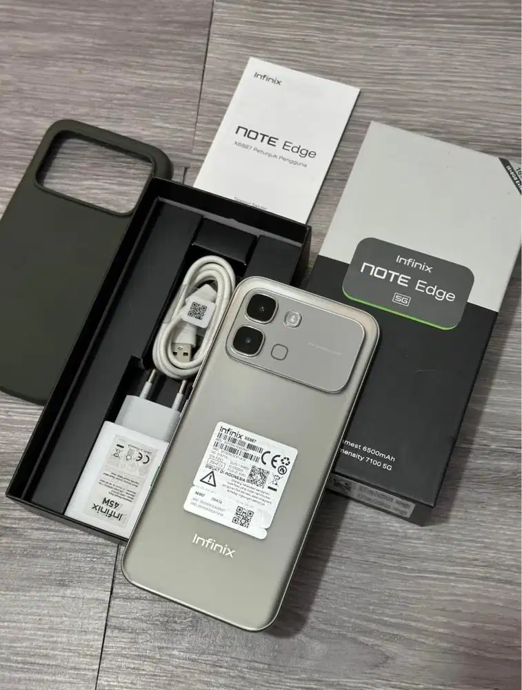 Infinix note edge 5g 8/256 fulset ori
