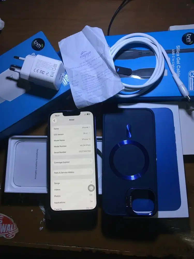 For sale iPhone 13 basic model 256 GB  resmi ibox