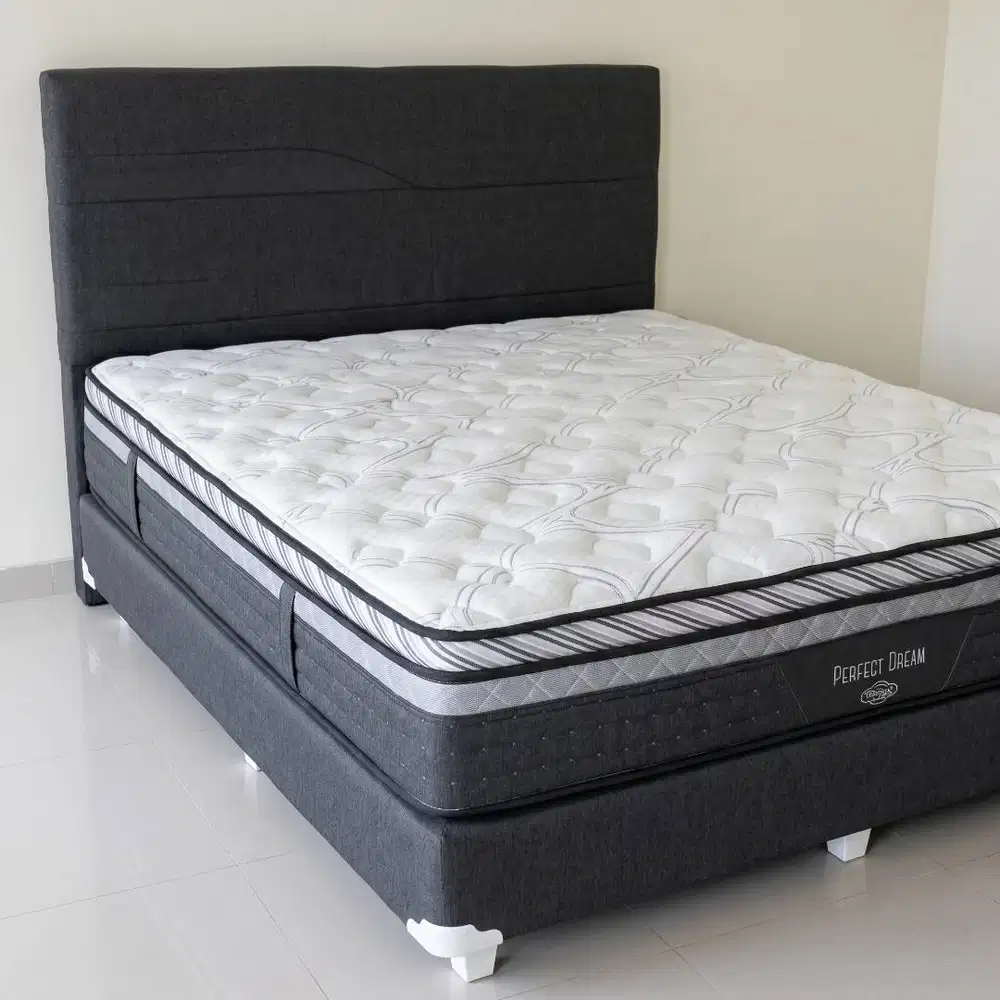 Comforta Perfect Dream 180x200 Full Set Ranjang Matras Divan Sandaran
