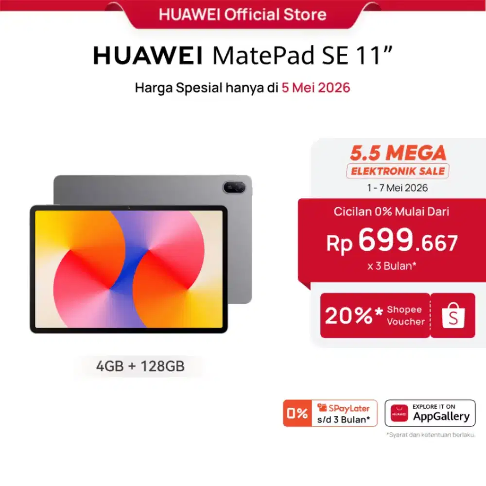 Huawei matepad se 11 baru 4/128 giga