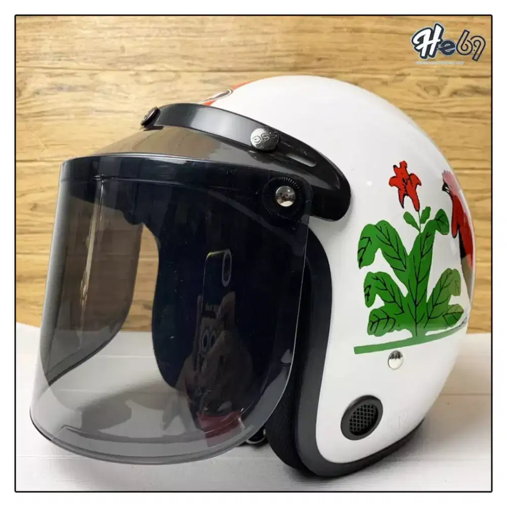 Helm bogo ayam jago keren size XL up