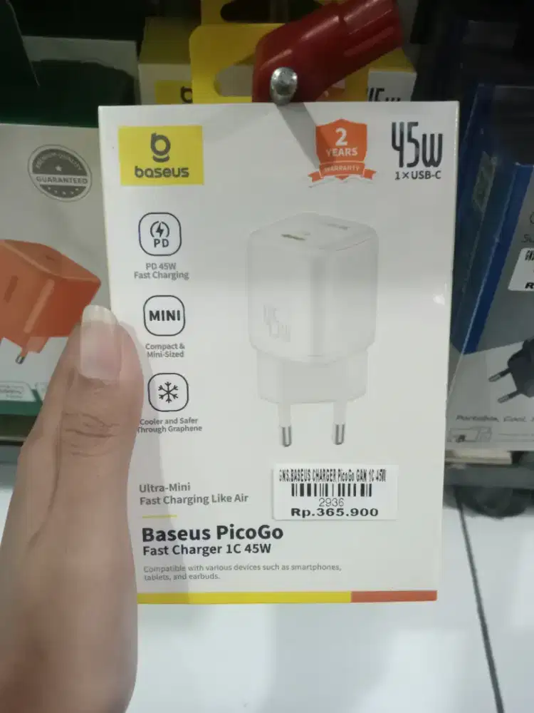 BASEUS CHARGER PicoGo GAN 1C 45W| ATLANTIS DAHSYAT