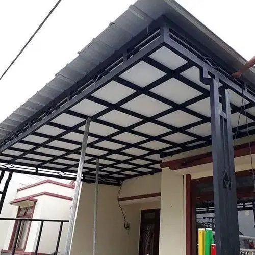 KANOPI BAJA RINGAN, TERALIS, PAGAR, RELLING TANGGA