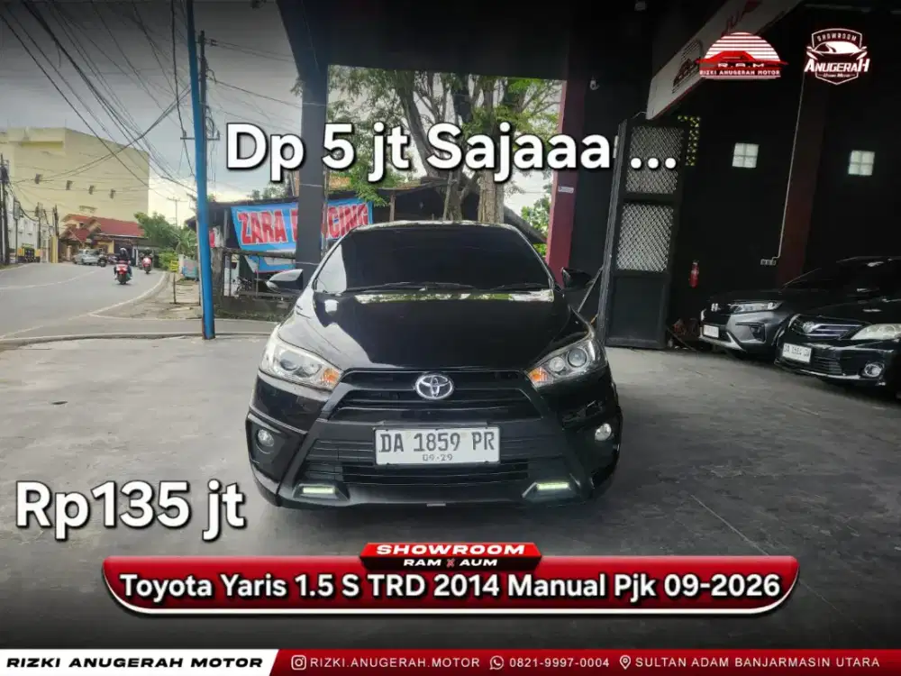 Dp ringan Toyota Yaris 1.5 S TRD 2014 Manual MT