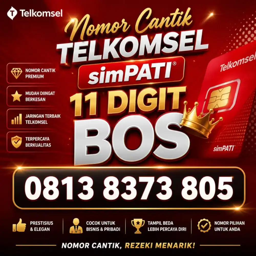 Nomor cantik 11 digit simpati telkomsel 805
