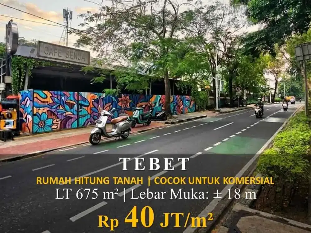 Dijual Tanah Komersial Tebet 675m² Depan Eco Park, 40jt/m²