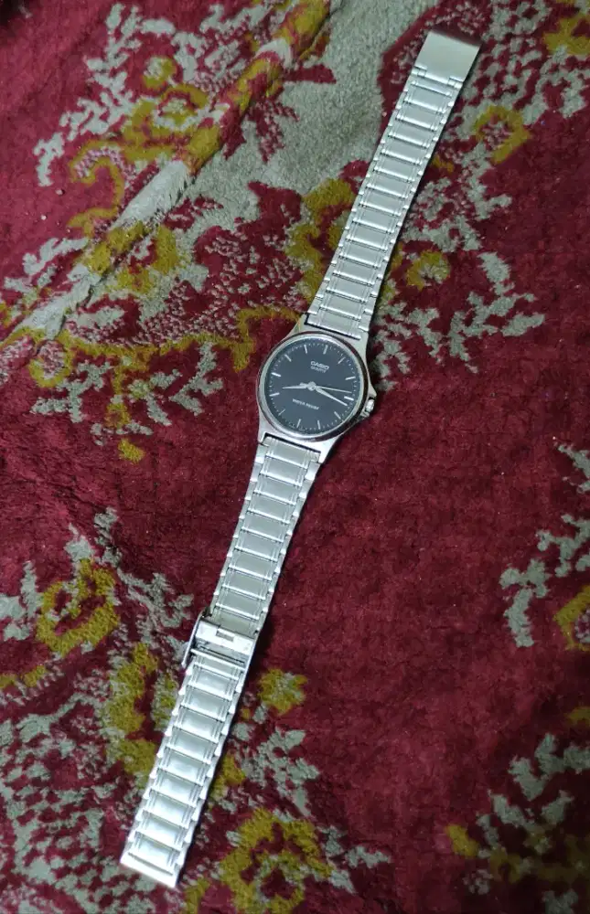 Jam Tangan Casio MTP-1016 Original Vintage Rare Stainless Steel Analog