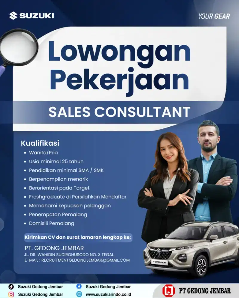 Lowongan kerja penempatan pemalang