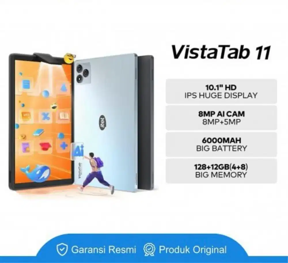 ITEL VISTA TAB 11 WITH BLUETOOTH KEYBOARD & STYLUS PEN RAM 4/128GB
