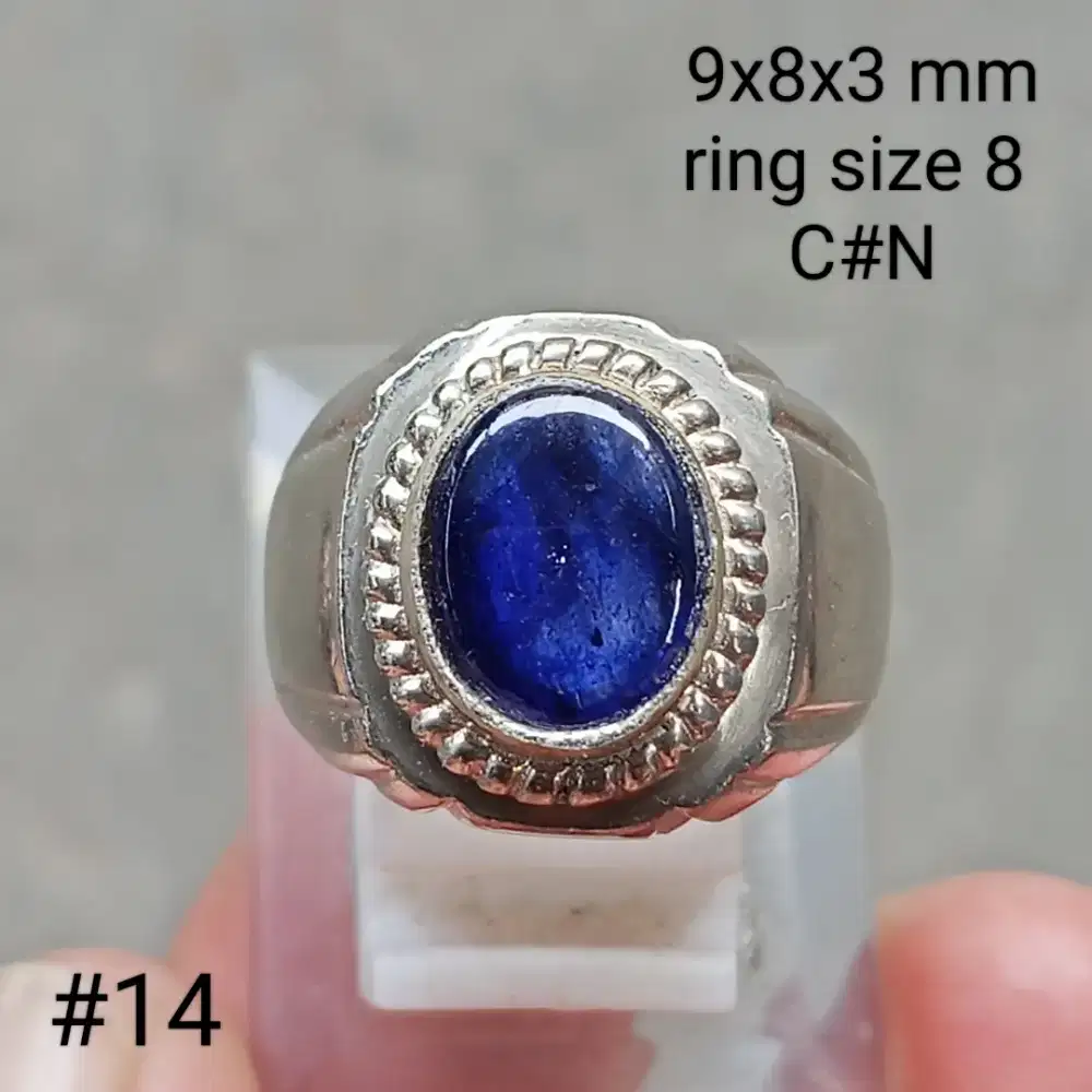 Batu permata natural blue sapphire tanzania
