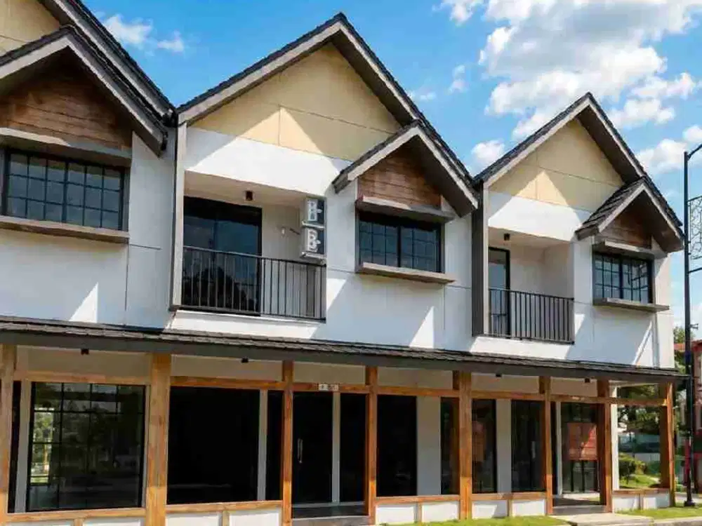 rumah estetik ala Jepang dengan 2 FASAD 2 LANTAI, murah terjangkau