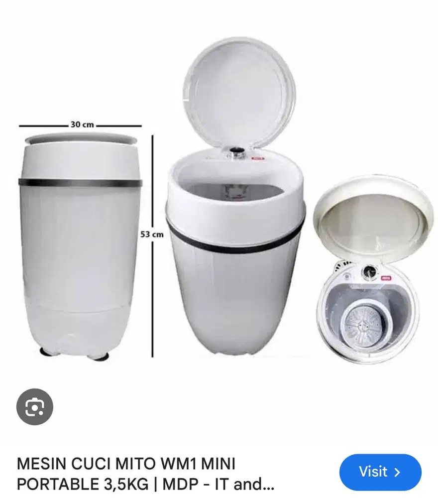 Dijual Mesin cuci Mito 3,5 Kg