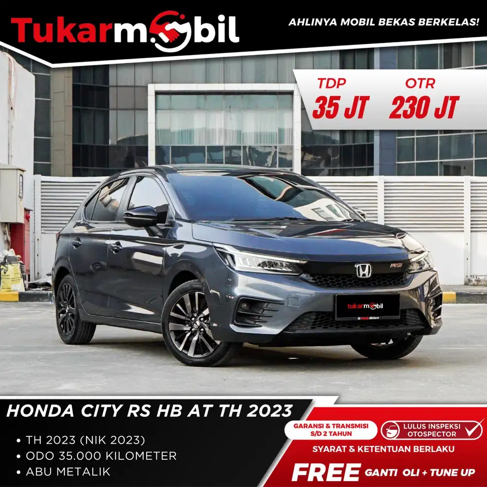 KM RECODDD  TGN PERTAMA Honda City RS HB AT 2023