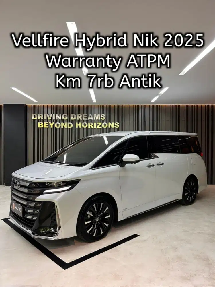 Toyota Vellfire 2.5 HEV Hybrid 2026 VIP Putih Km7rb B777ABH Nik 2025