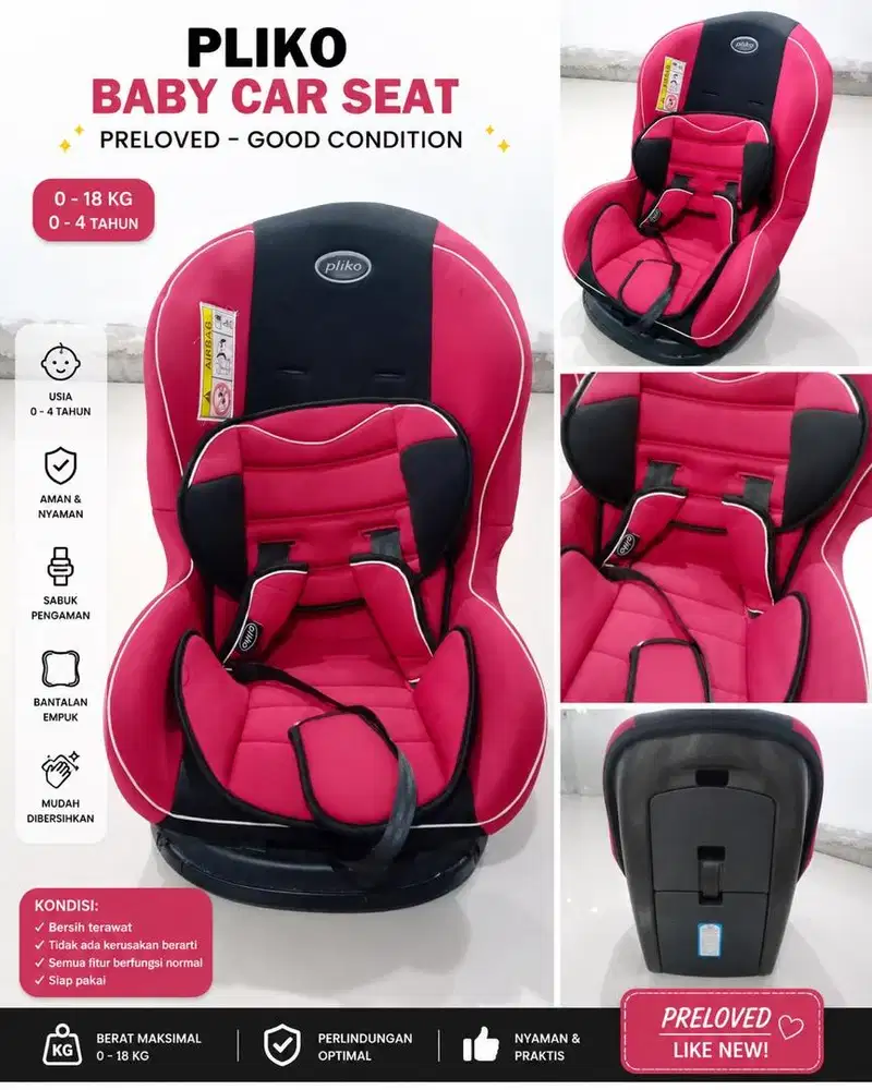 PLIKO car seat new