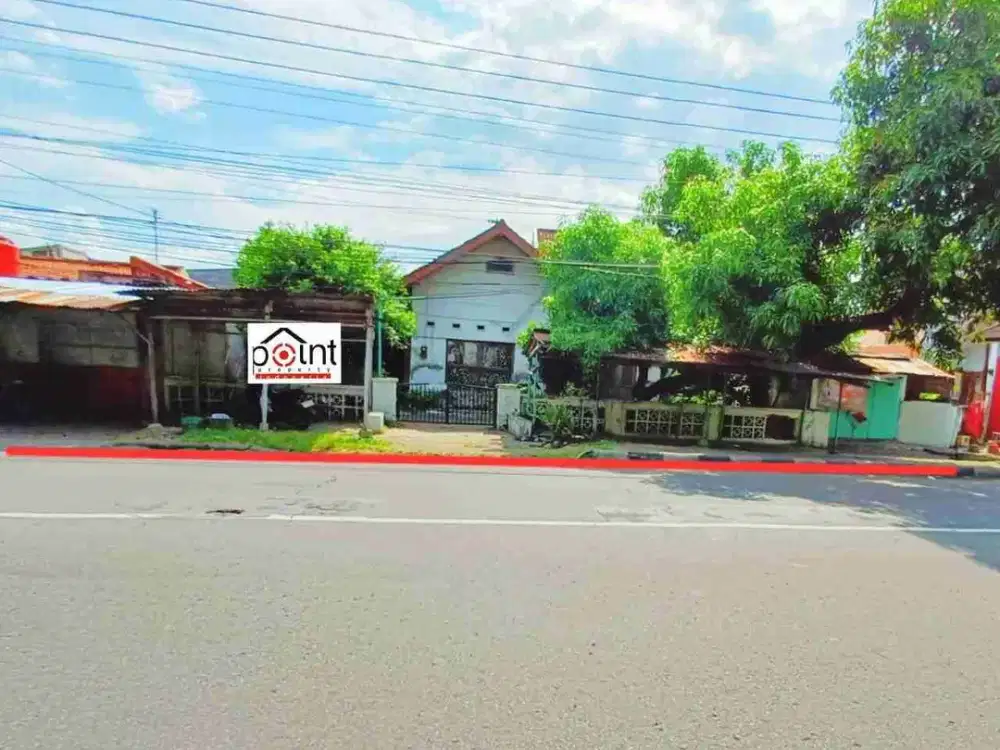 Tanah Luas Tengah Kota Hook  Jl raya Luas 437m² Pusat Kota Solo