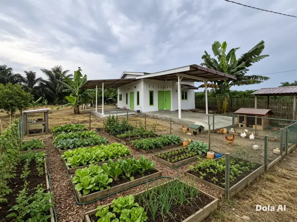DISEWAKAN RUMAH NYAMAN DAN STRATEGIS  DEKAT PERKEBUNAN