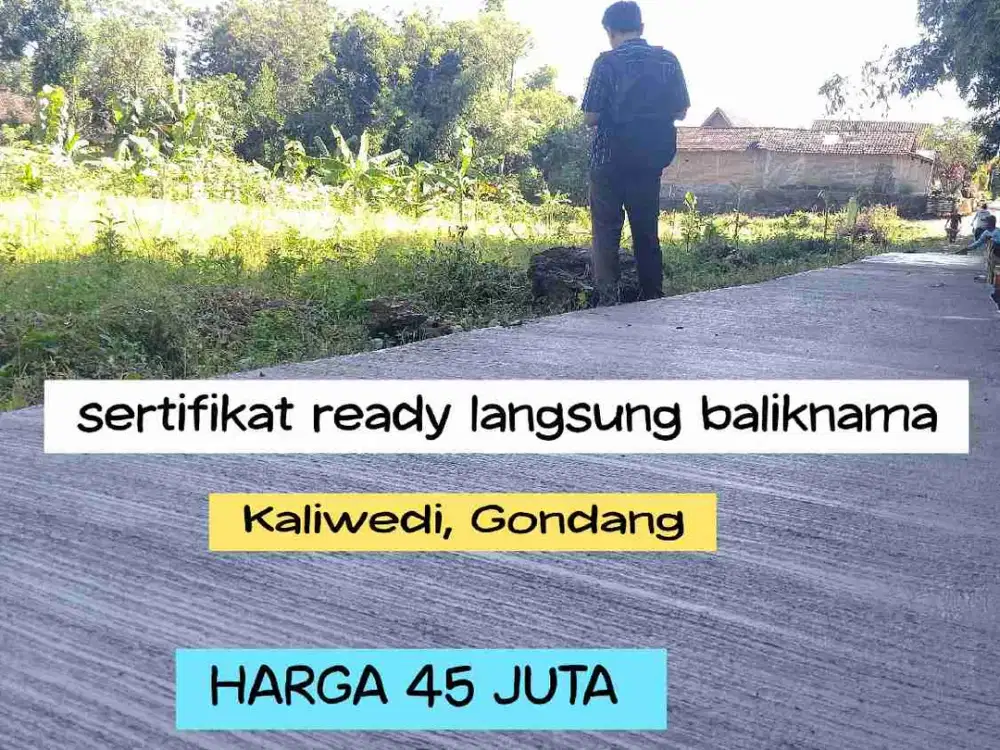 kavling murah Gondang Sragen