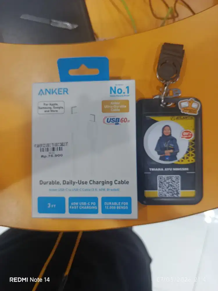 PT ANKER 322 USB C TO USB C CABLE 3FT| ATLANTIS DAHSYAT