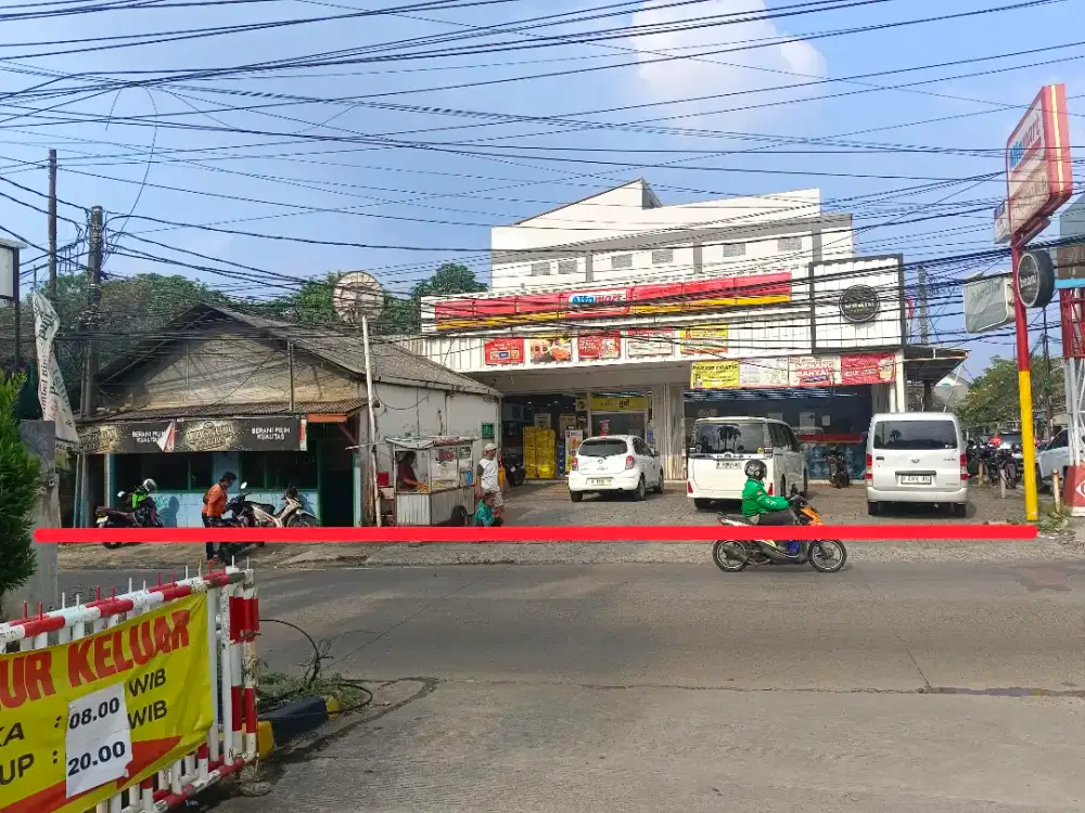 Dijual tanah dan gedung alfamart dan warteg